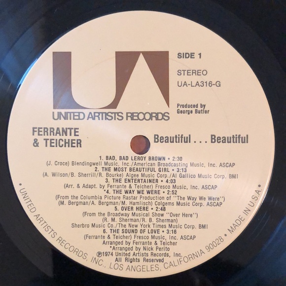 Ferrante & Teicher Beautiful...Beautiful Vinyl Lp '74 - Picture 2 of 7